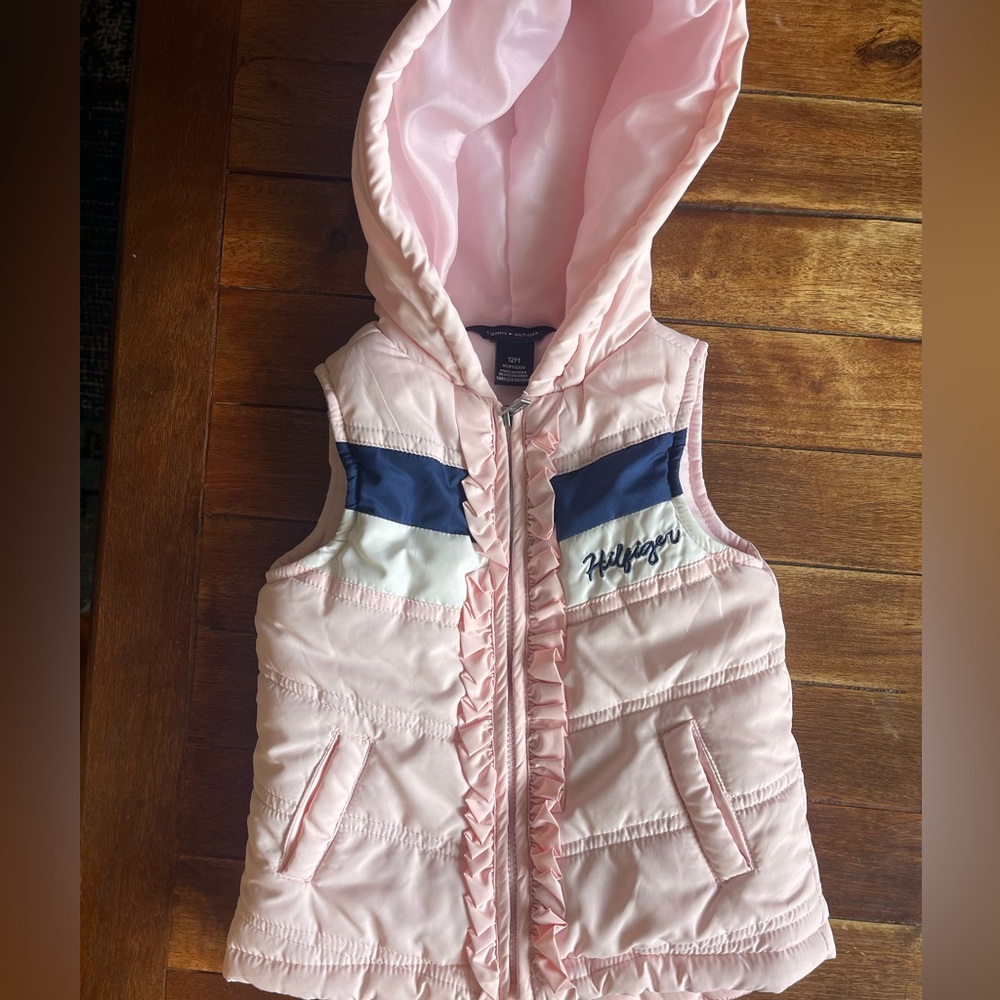 Tommy Hilfiger Pink Hooded Vest
